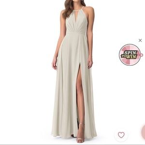 Azazie Evalleen Bridesmaid Dress Frost color